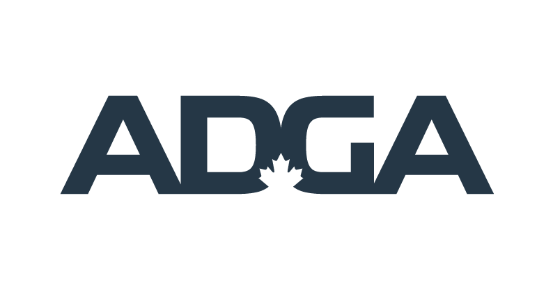 ADGA logo in ADGA blue on a white background.