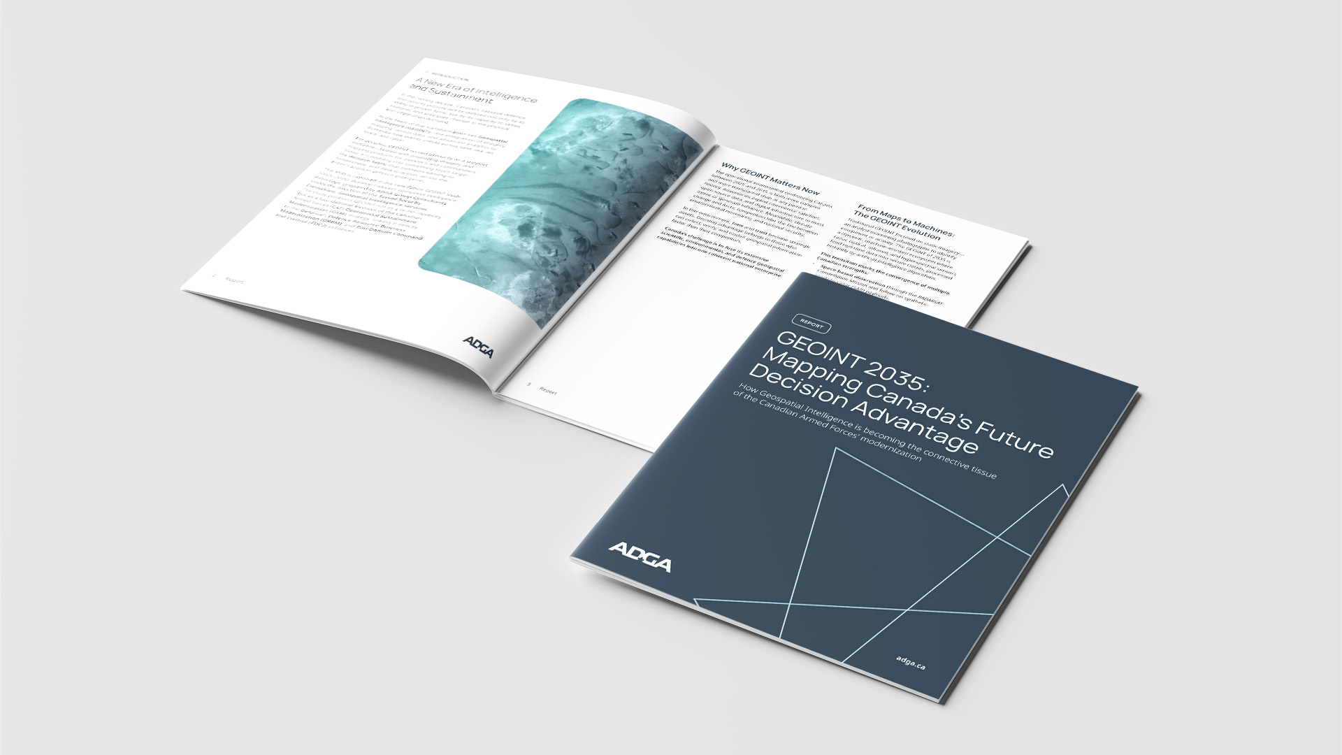 Annual ADGA report mockup.