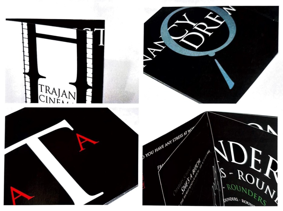 Posters Linden made using only the typeface Trajan.