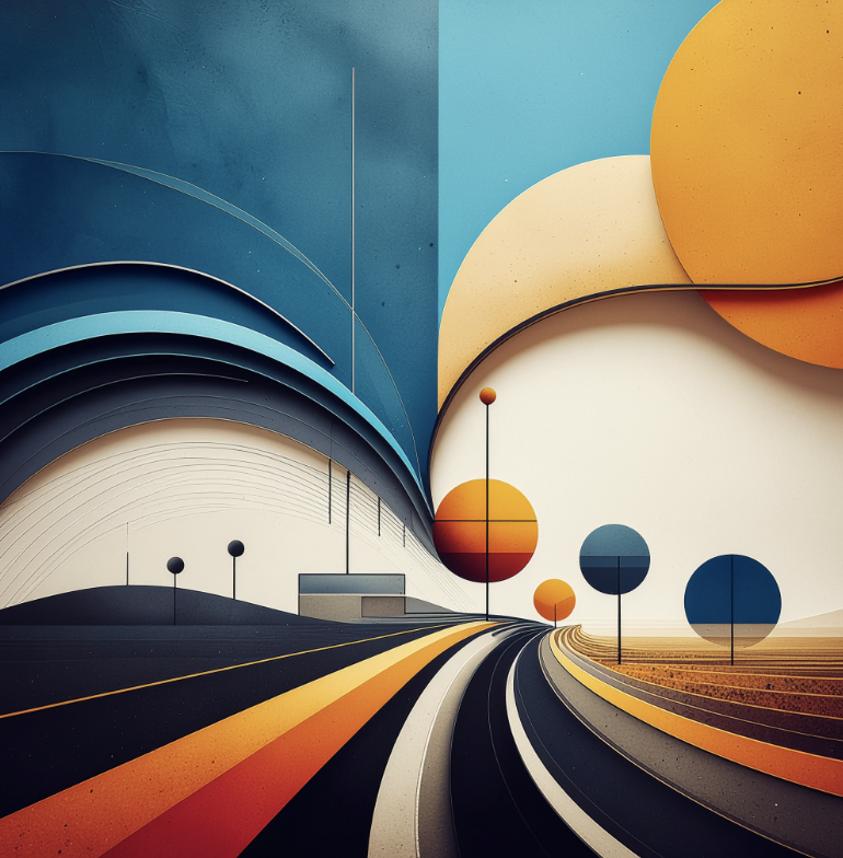 An abstract landscape.